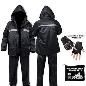 Capa de Chuva Moto Unissex - PVC/POLIÉSTER - Impermeável
