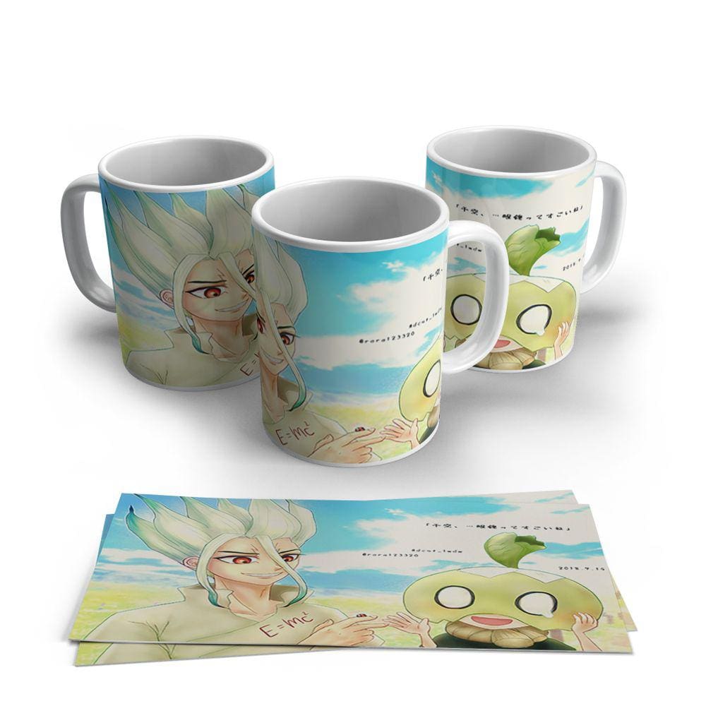 Caneca de Porcelana Dr Stone Modelo 01