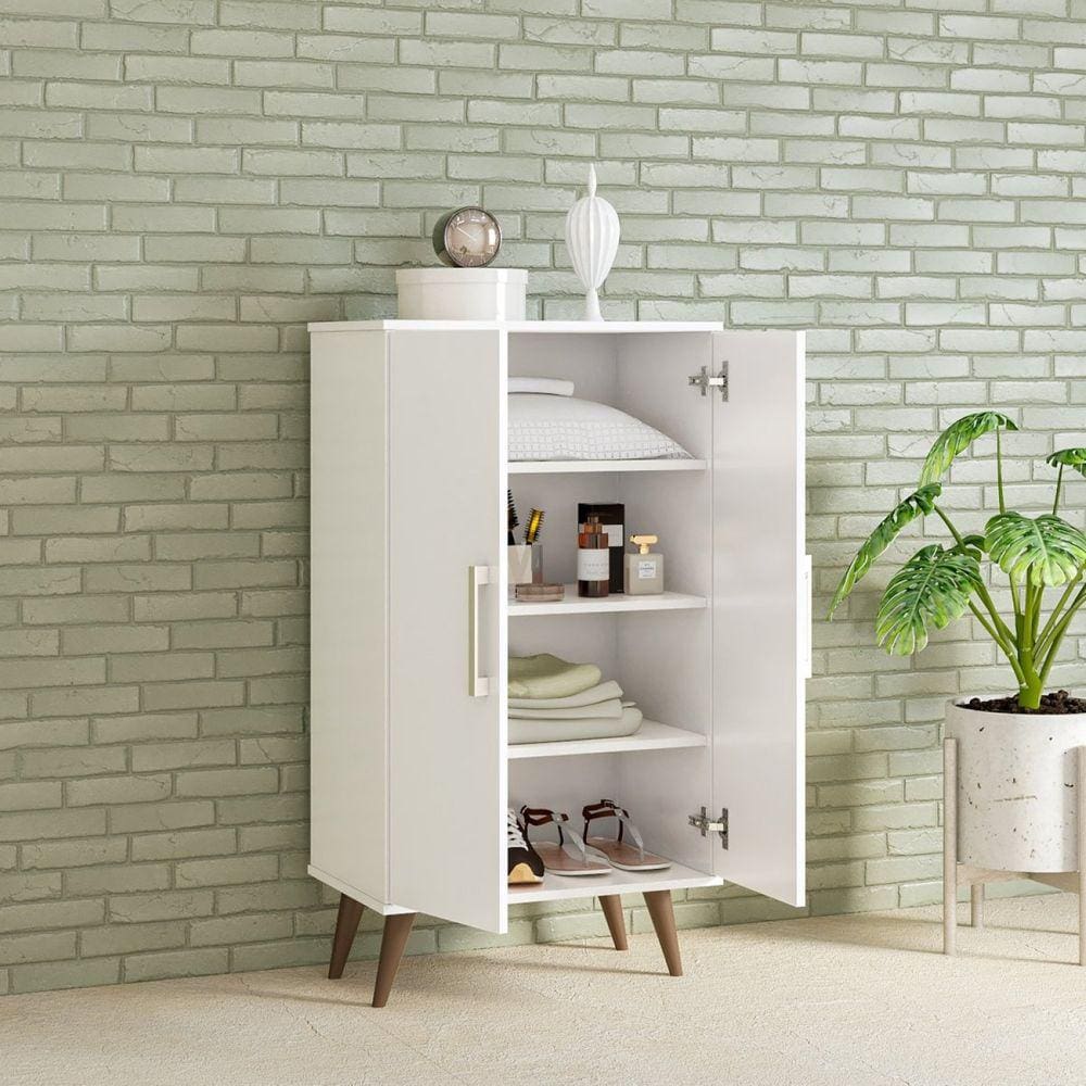 Armário Multiuso 2 Portas Lincon Yescasa Branco | Casas Bahia