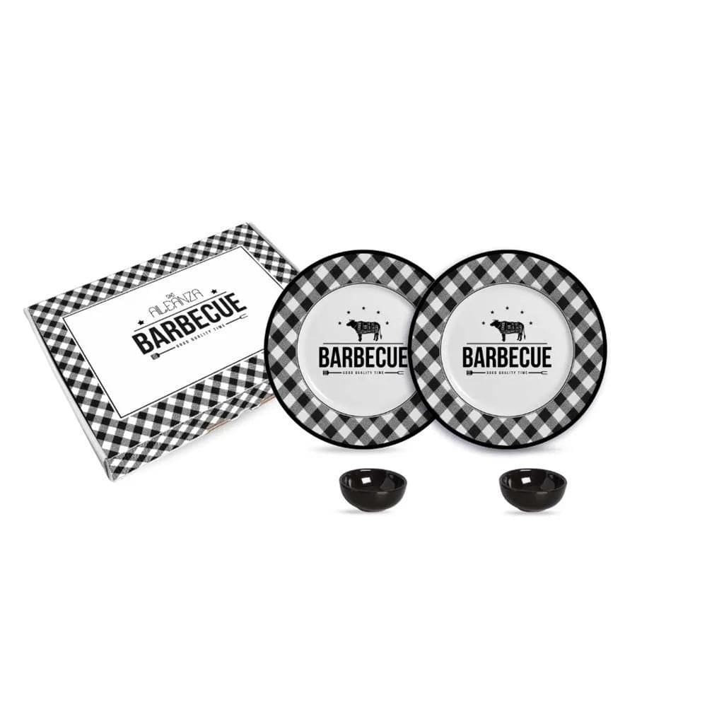 Prato Sobremesa Cerâmica Feldspática - 2 Unidades