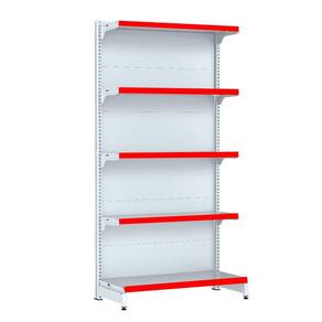 Gondola Parede 170 Fit Inicial Branco 5 Bandeja Pe Vermelho