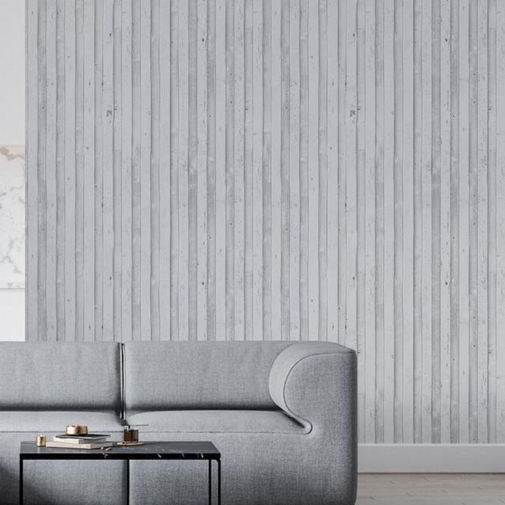 Kit 5 Rolos Papel De Parede Adesivo Contêiner Branco 3,0M