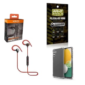Capinha Samsung A13 5G Fone Bluetooth E Película De Vidro 3D