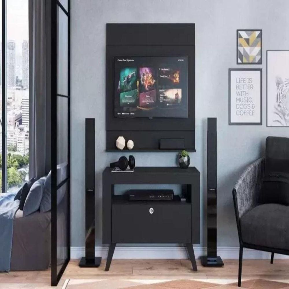 Home C/ Bancada E Painel Para Tv Ate 36` Canada