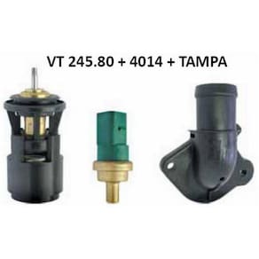 Kit Válvula Termostática + Plug Temperatura Gol G4 2005 a 2008 Fox 2003 a 2008 - MTEK20015