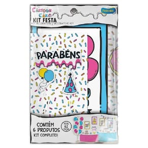 Kit Festa Cartoon Cake Festa Completa 62 Peças