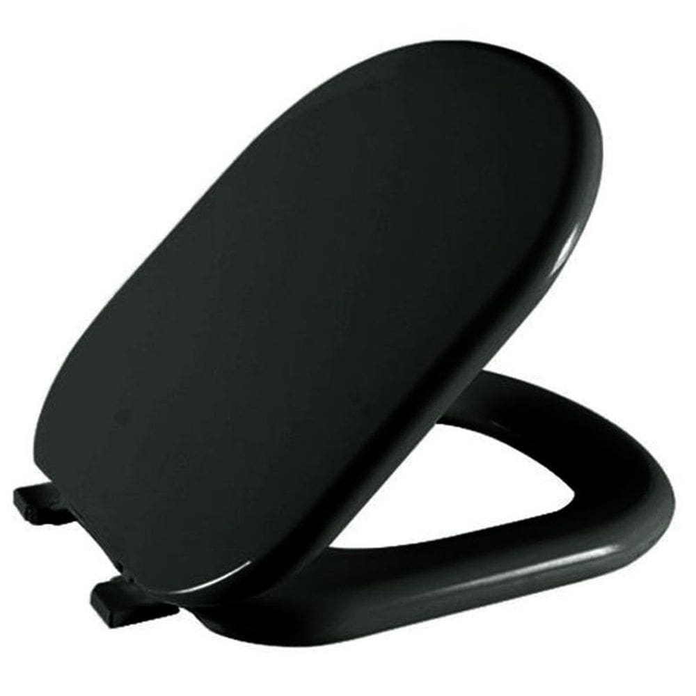 Assento Sanitário Valentina Preto - Durável e Higiênico