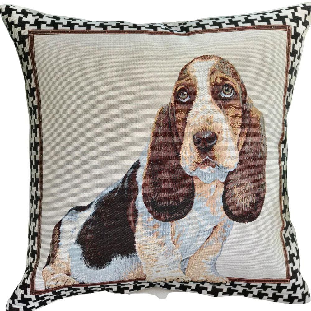 Capa De Almofado Basset Hound 45X45Cm