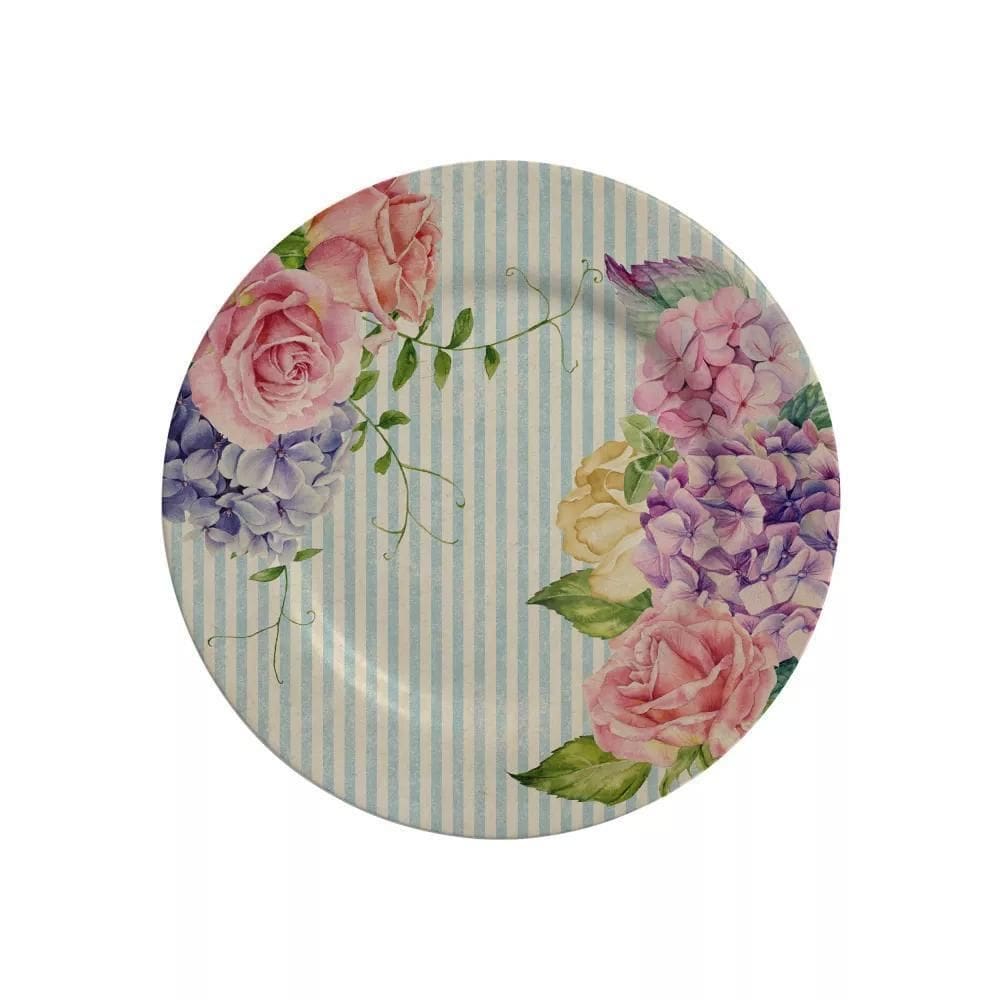 Pratos Sobremesa Cerâmica Branca 21cm - Jogo 6