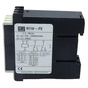 Rele Tempo Weg 3 A 30 Minutos Rtw-Pe02-U030Me40 3 A 30 Minutos 220v Naf Pulso Na Energização