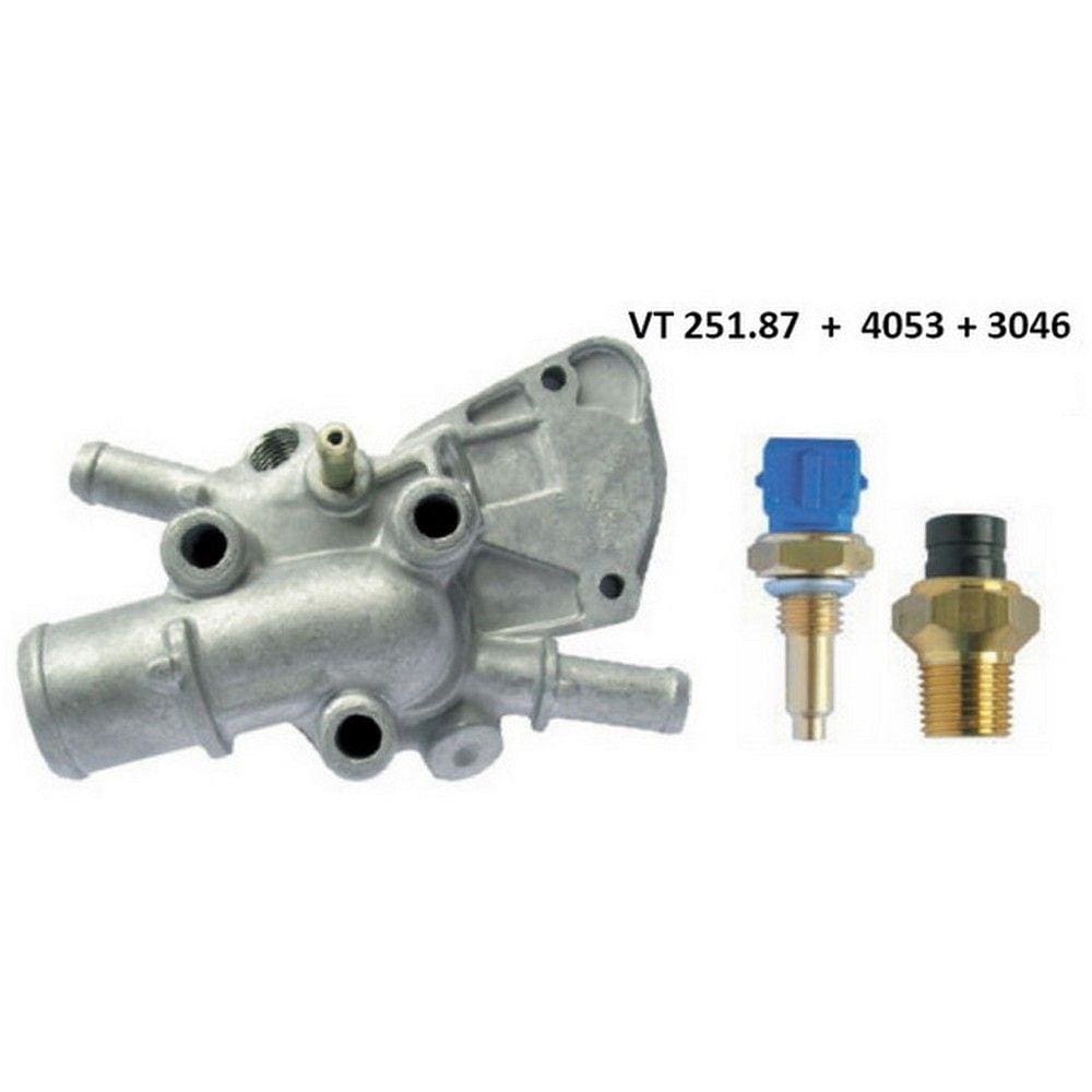 Kit Válvula Termostática + Plug Temperatura Palio Strada Com Ar Condicionado - MTEK20007