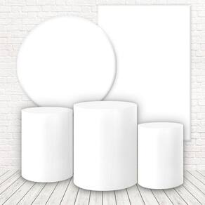 Kit 2 Painéis E Capas 3D Sublimado Liso Branco Fkpc-851