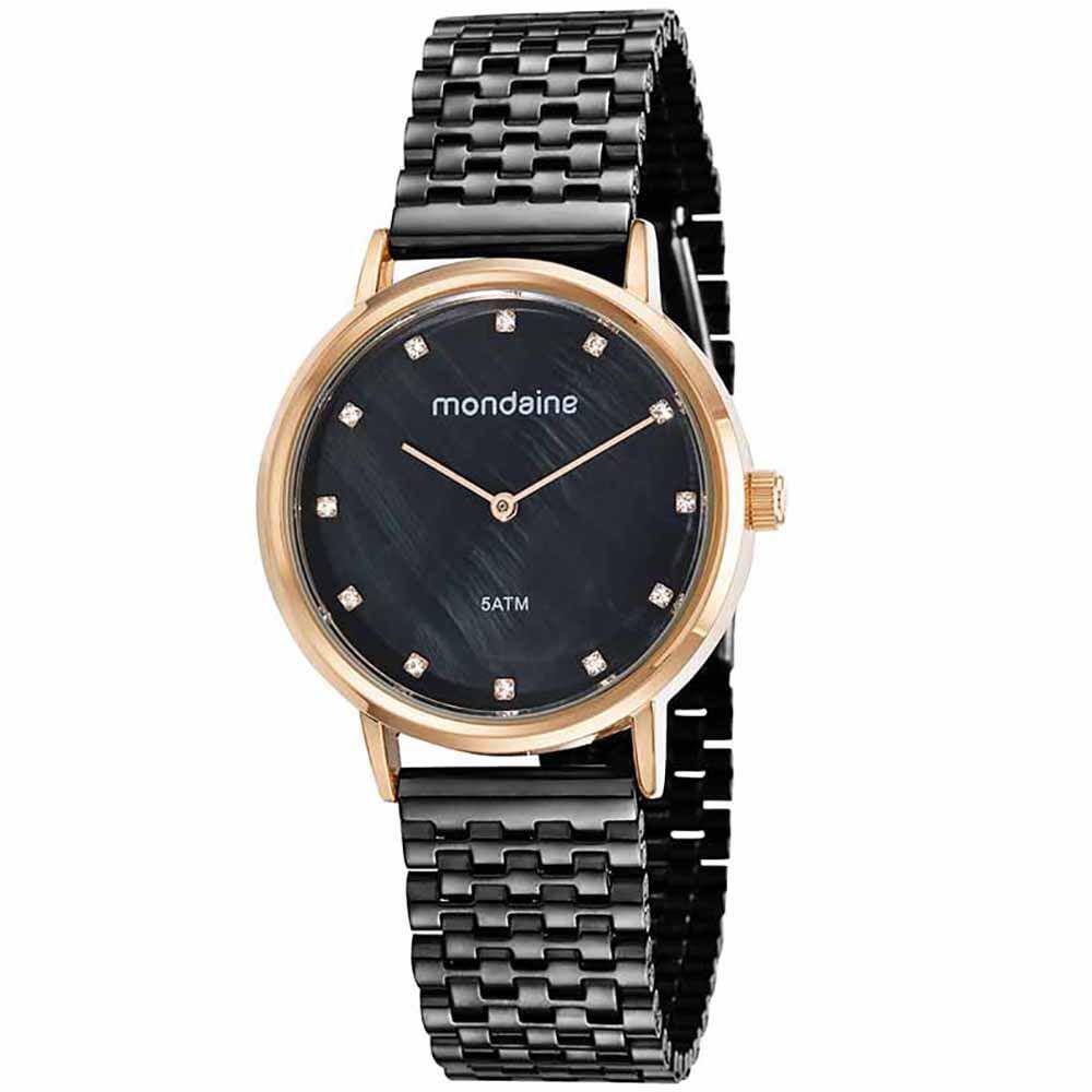 Relógio MONDAINE feminino madrepérola analógico 76782LPMVIE2