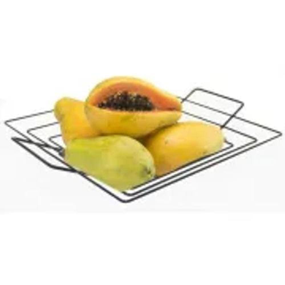 Fruteira Quadrada - Preta - Cod:Pl0108