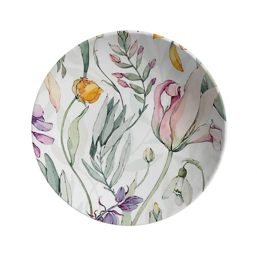 Conjunto 6 Pratos Fundo Coup Verano 25cm - Cerâmica Premium