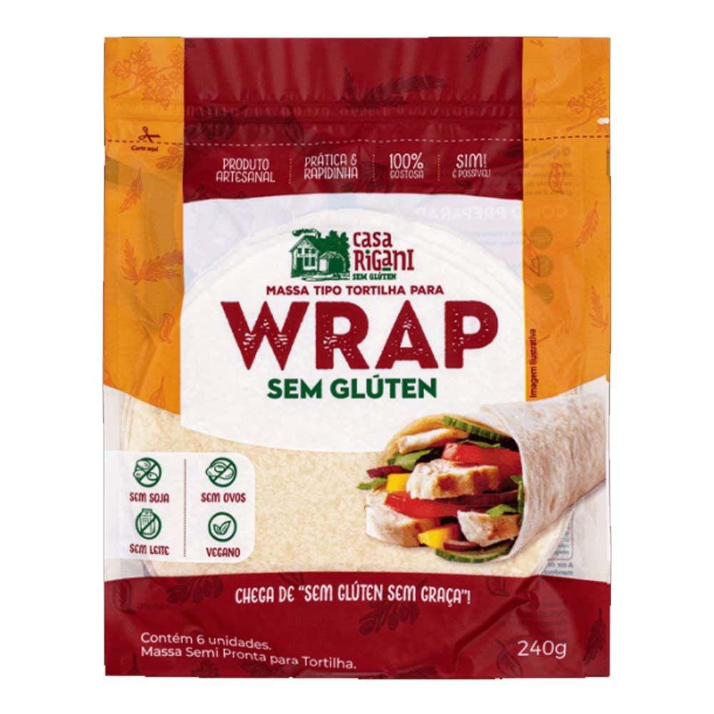 Massa para Wrap Sem Glúten Casa Rigani 220g