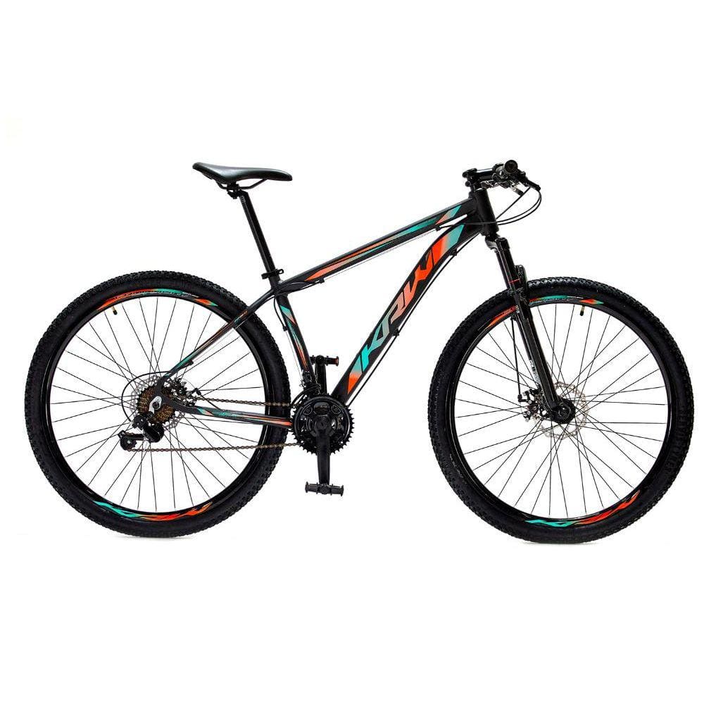 Bicicleta Krw S1 Aro 29 Susp. Dianteira 24 Marchas - Azul/laranja