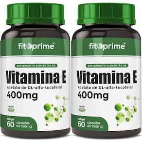 Kit 2 Vitamina E 400Mg 400Ui Por Cápsula Com 60 Cápsulas