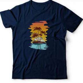 Camiseta algodão pets & natureza - Ao pôr do Sol