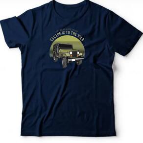 Camiseta algodão carros - Escape in to the wild