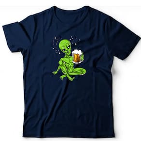 Camiseta algodão ufologia - Alien cervejeiro