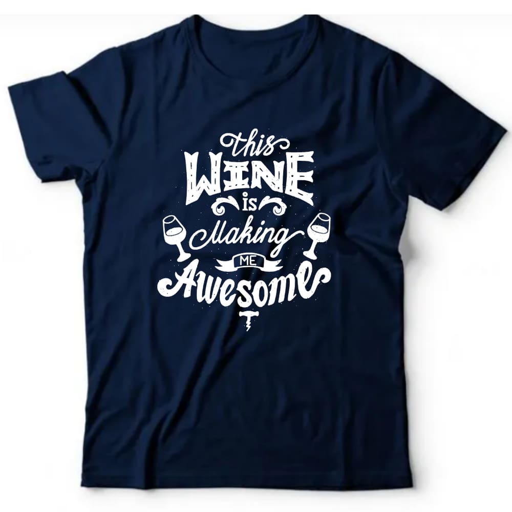 Camiseta algodão bebidas vinho -