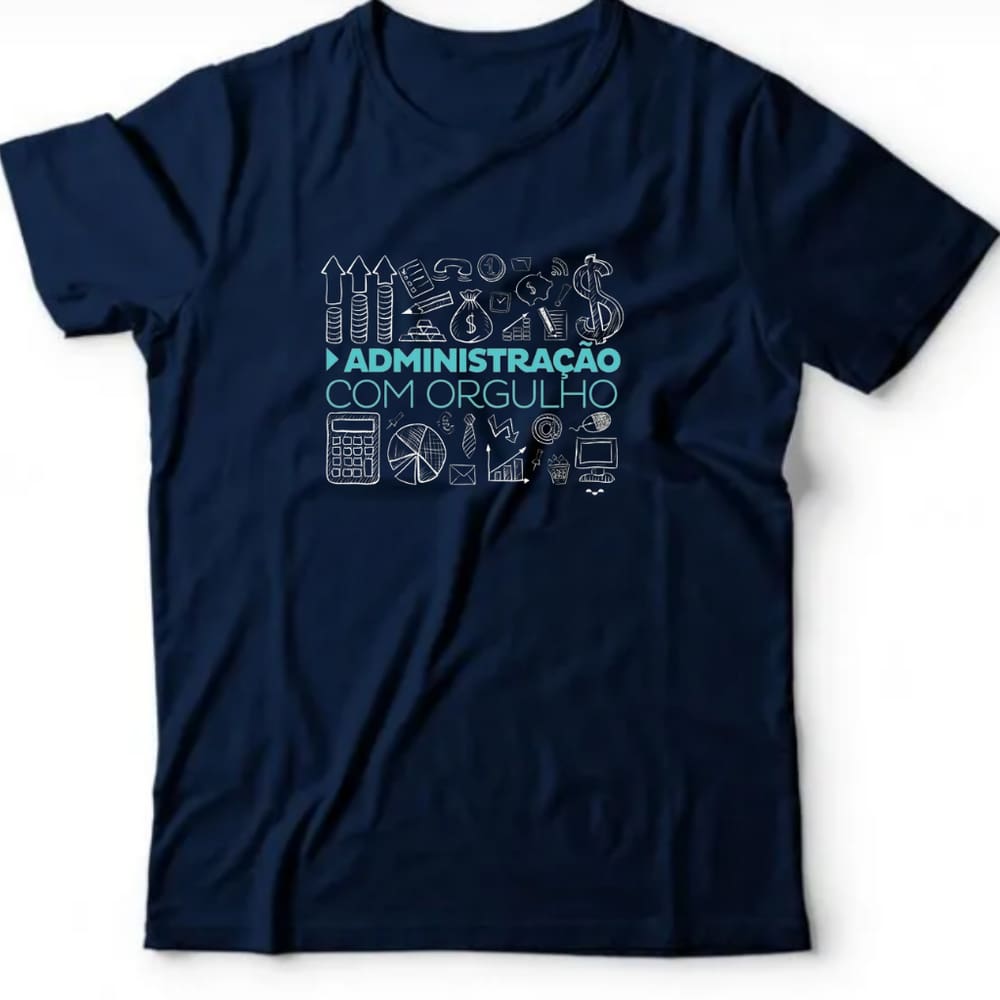 Camiseta algodão Profissões -Administração