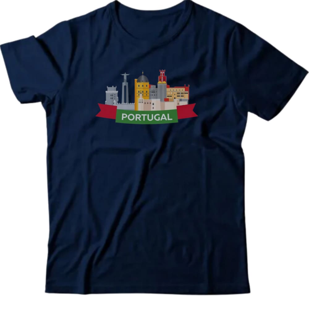 Camiseta algodão geografia- Portugal