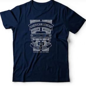 Camiseta algodão carros - American legend: Custom muscle