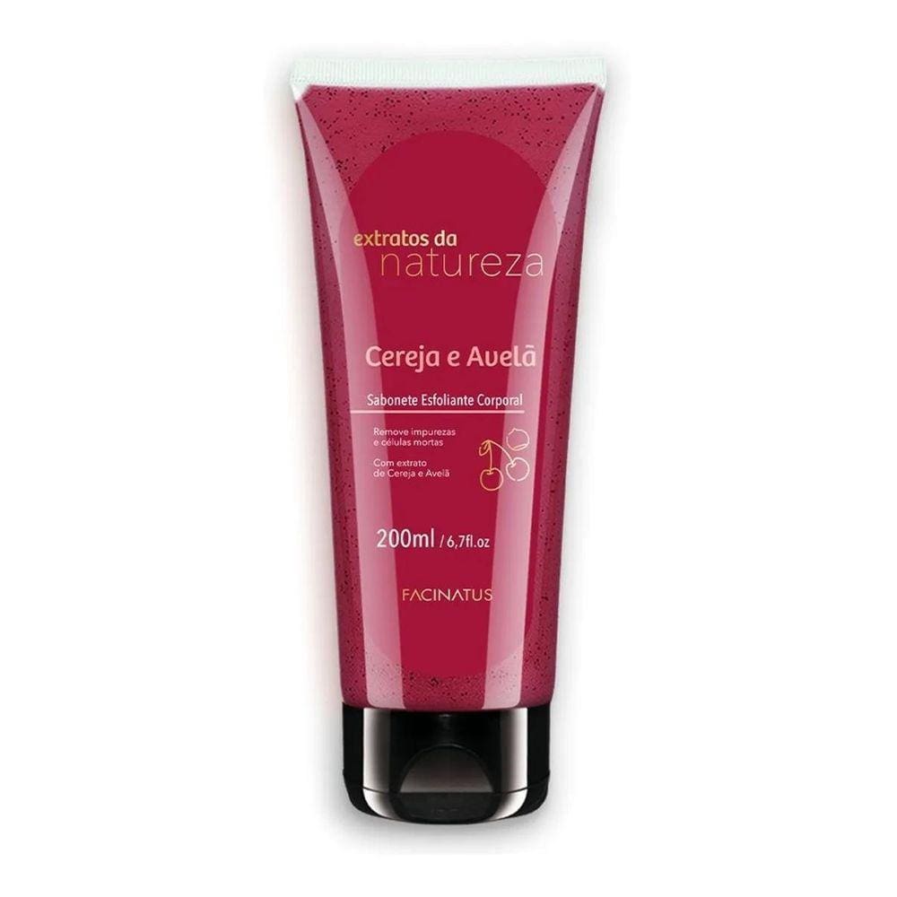 Sabonete Esfoliante Cereja E Avelã Facinatus 200Ml