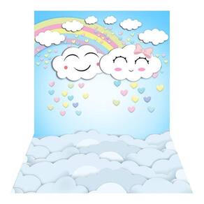 Fundo Fotográfico Newborn Chuva De Amor 1,2X1,5 Ffp-069