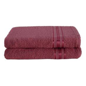 Kit 02 Toalhas de Banho Linea Cereja 1,25m x 65cm