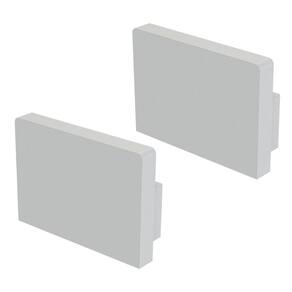 Kit Acessórios Taschibra Para Perfil Sobrepor 1,4x2cm Vertex 20 Branco