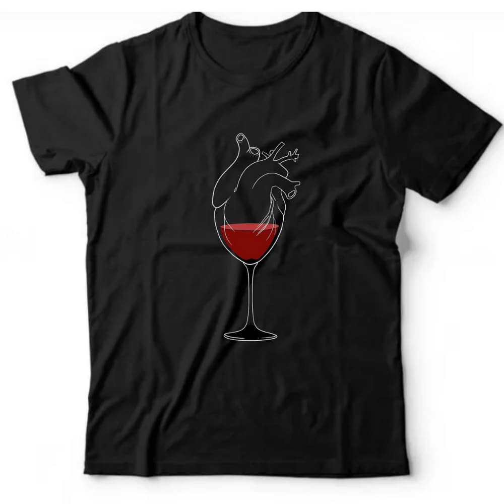 Camiseta algodão bebidas vinho -