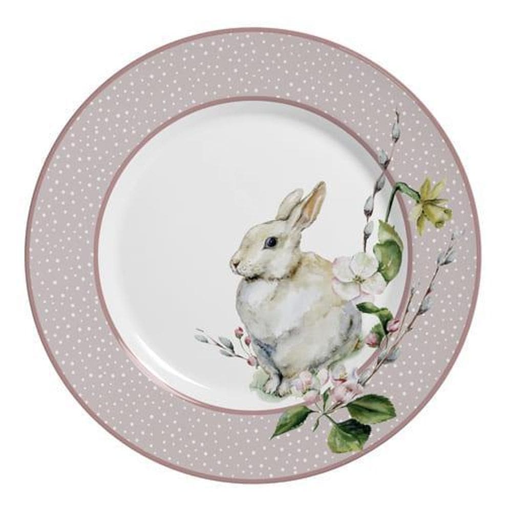Pratos Raso Chloe Charm Páscoa 29cm - Conjunto 6 Unidades