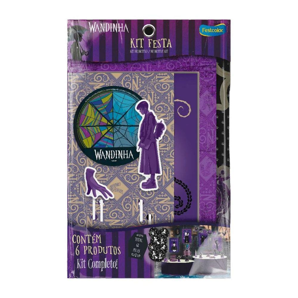 Kit Festa Pronta Wandinha 62 Peças
