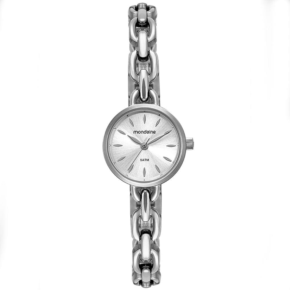 Relógio MONDAINE feminino analógico prata 32589L0MVNM2