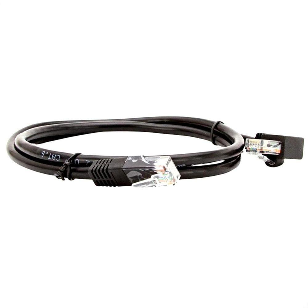 Cabo De Rede Cat5E Plug 90 Graus Para Lateral - 50 Cm