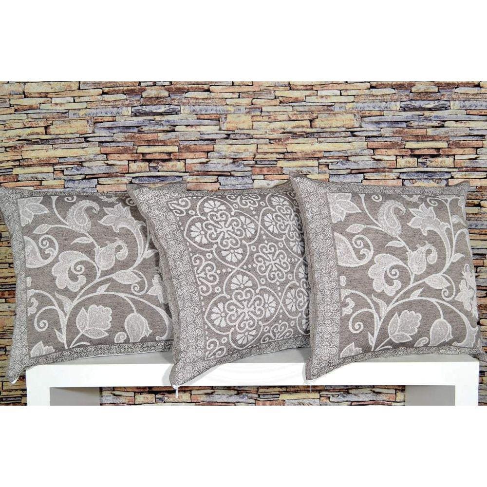 Capa de Almofada  Jacquard Rústico Dupla Face - Paula