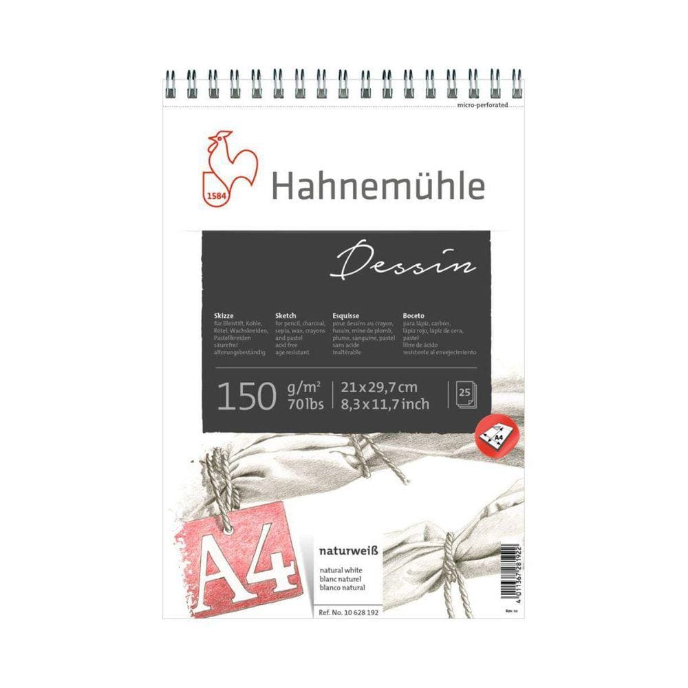 Bloco Papel Sketch Hahnemhle DESSIN 150g/m A6