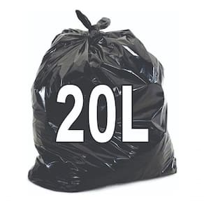 Saco De Lixo 20 Litros Resistente 100 Unidades preto