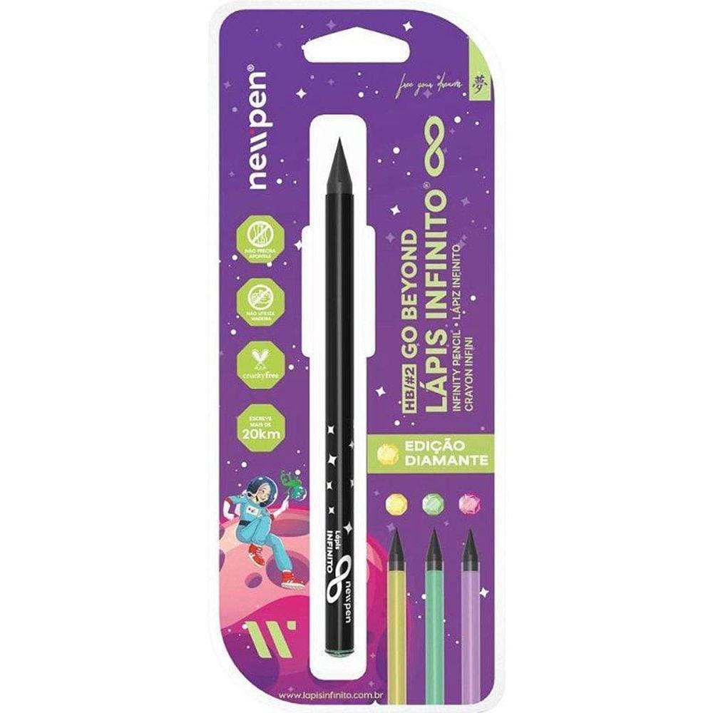 Lápis Infinito Black Diamante - Grafeno, 100x Durável
