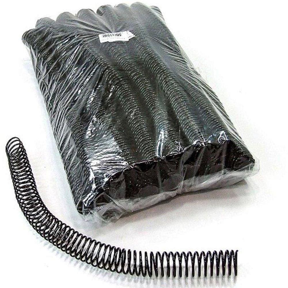 Espiral Para Caderno Preto 20 mm 80 Unidades - Plastyline
