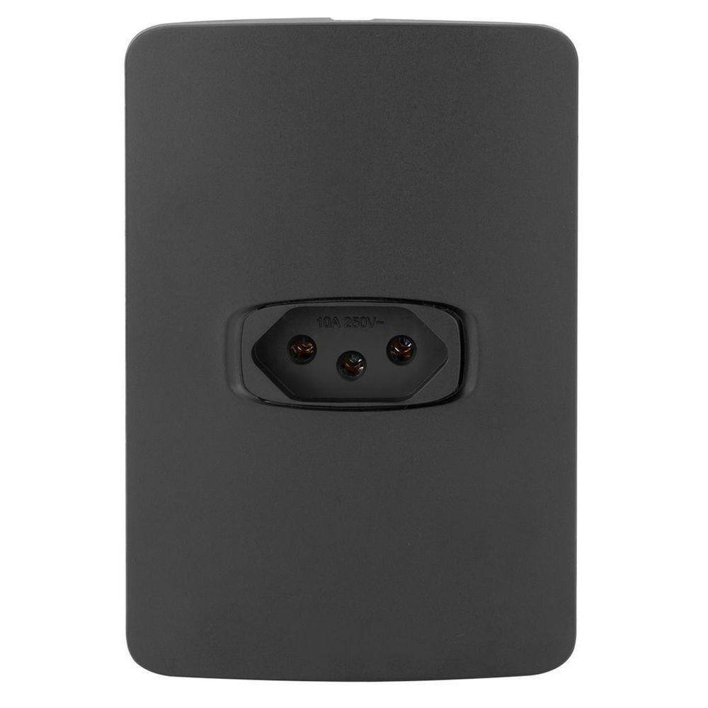 Conjunto 1 Tomada 20A - Alumbra Gracia Black Maxx - Gbmx004