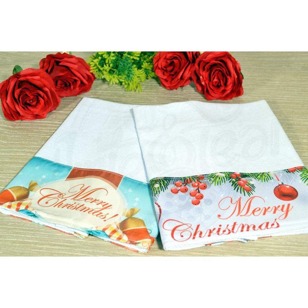 Kit Pano de Pratos com 2 Pçs - Merry Christmas