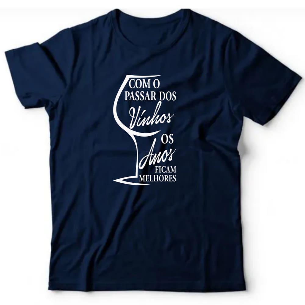 Camiseta algodão bebidas vinho -