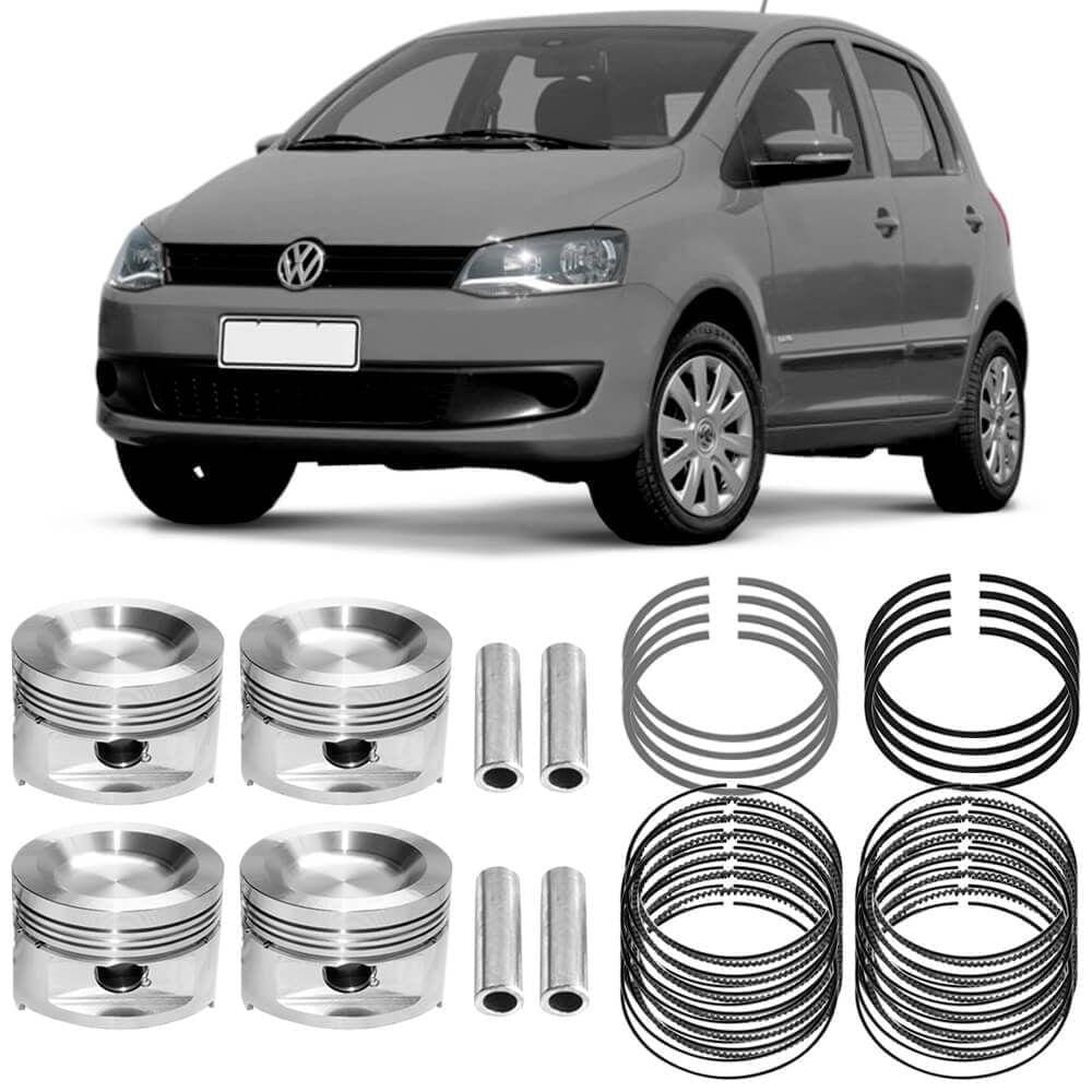 Kit Pistão Anel Std Fox 1.0 2005 A 2009 Flex Metal Leve