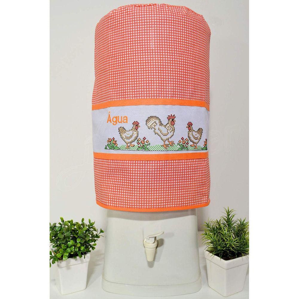 Capa Galão de Água Xadrez 20 L - Gisella