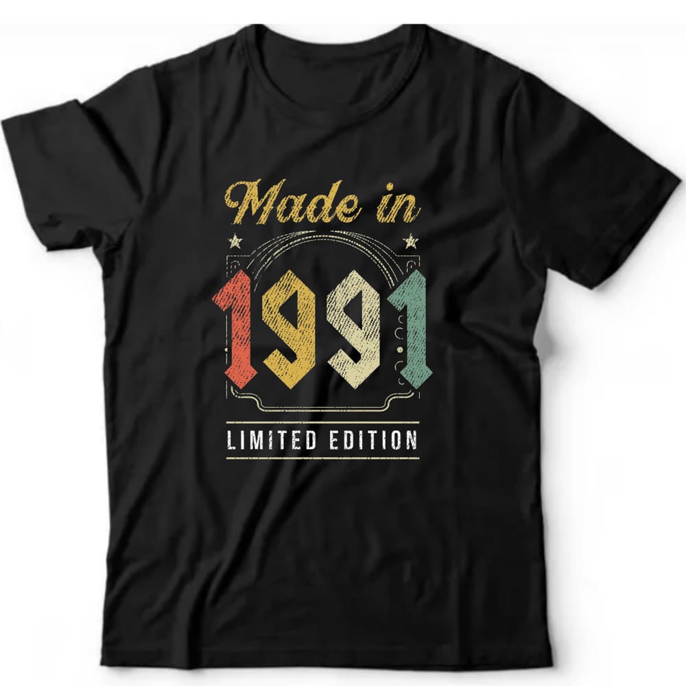 Camiseta algodão cronológicas- Made in 1991