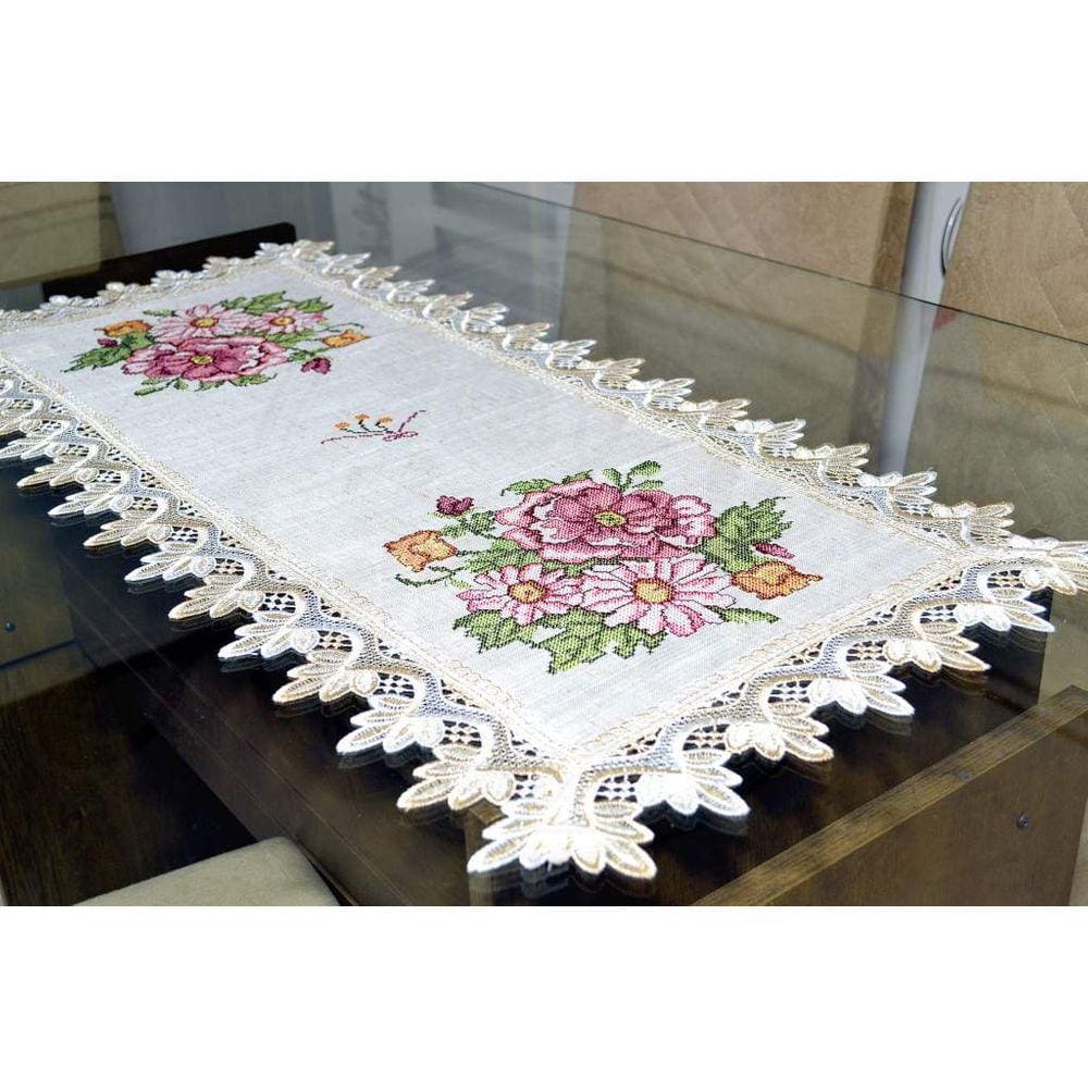 Caminho de Mesa Rose Flower - 0,90 m